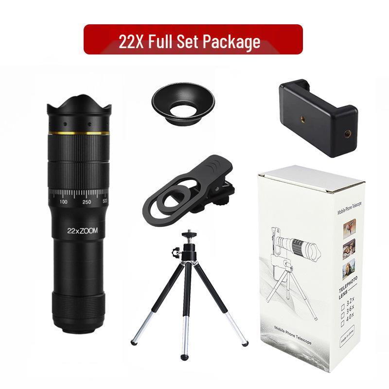 32x Telephoto Lens: High-Magnification Portable HD Telescope for Mobile Photography