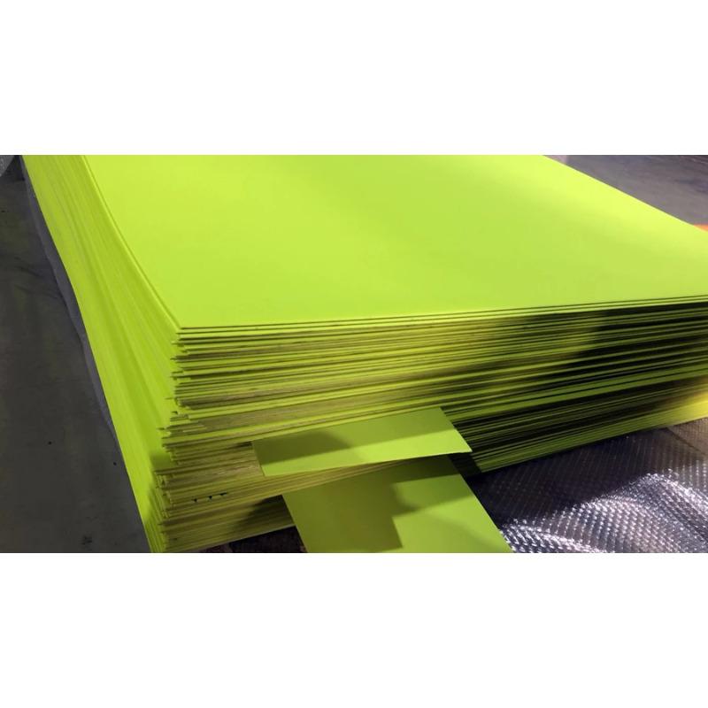 Fluorescerend Groen Kydex Thermoplastisch Bord voor Mes Schede Pistoolkoffer Maakmateriaal - Hete Plastic Plaat Kydex Holster Materiaal