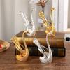 Luxury Dessert Utensils Nordic Dessert Cake Forks Swan Holder Coffee Spoons  Kitchen Use
