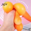 Anxiety Relief Toy 1/2/3Pcs Simulated Carrot Squeeze Soft Stretchy Stress Relaxation Ball Vegetable Sensory Students Office Workers Anti-anxiety