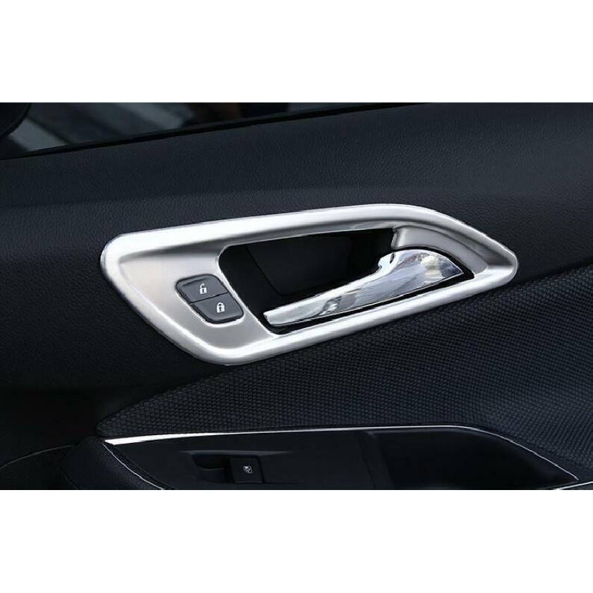 For Chevy Cruze 2016-2019 Silver Steel Inner Door Handle Lock Cover Trim 4PCS