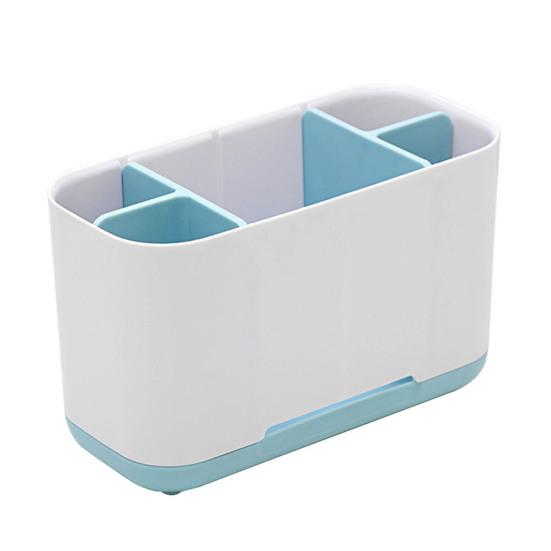 Badezimmer-Aufbewahrungsbox, abnehmbar, platzsparend, Kosmetik-Organizer, langlebiger Zahnbürstenhalter für den Haushalt