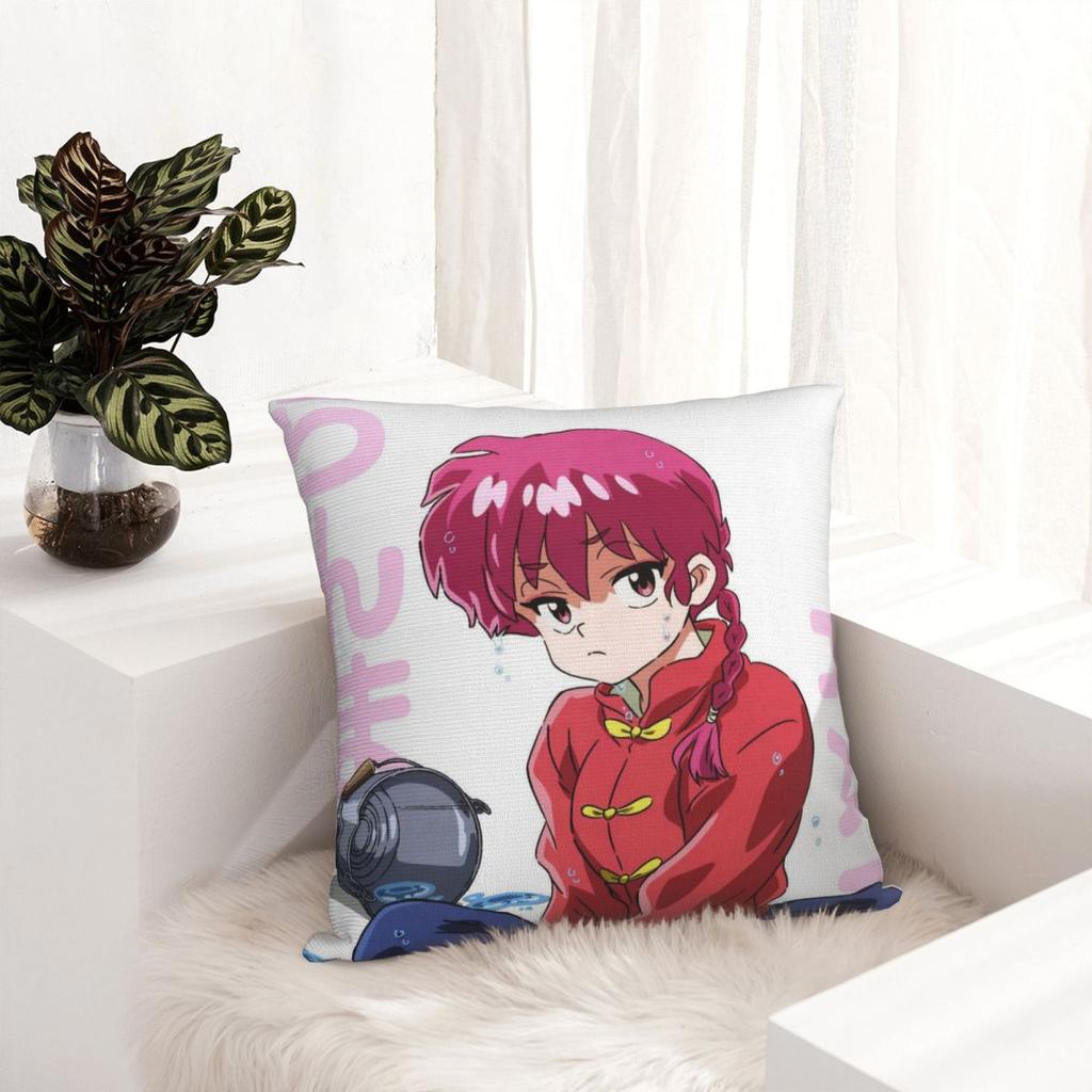 Japanese Anime Ranma Saotome Pillowcase Printing Polyester Cushion Cover Decor Pillow Case Cover Home Square 40X40cm