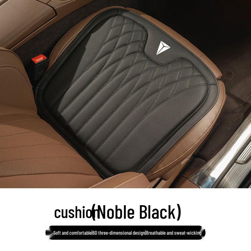 Dark Blue Car Seat Cushion with Lumbar Support and Waist Protection (Models: S07, S05, Cloud S09, L07, SL03, G318)
