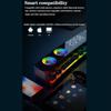 Relógio bluetooth sem fio jogo alto-falante soundbar 3d estéreo subwoofer computador alto-falante com luz soundbar para tv home theater