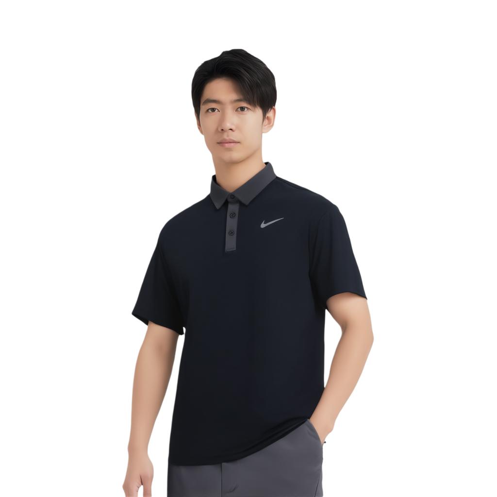Nike Ss25 Df Tour Contraste Confortável Moda Simples Camisa Polo de Manga Curta Masculina tops FZ7502-010