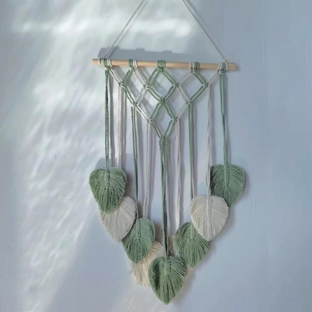 Tassel Leaf Bohemian Woven Tapestry Nordic Style Wall Hanging Ornament Home Decor