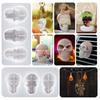 Silicone Pendant Moulds Resin Mold Halloween Skull Shape Silicone Jewelry Mold Hand Making Accessories Silicone Material