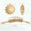 Wooden Roller Massager Wooden Therapy Roller Gear Stick Abdomen Body Muscle Belly Relief Tool Suitable for Women and Men