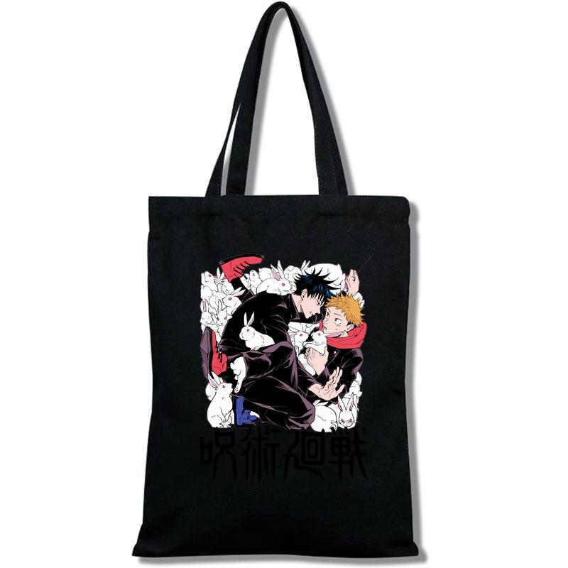 Jujutsu Kaisen Tote Bag Fashion Shopping Bag Portable Women'S Shoulder Bag