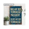 German Beer Terrace Sauna Metal Wall Poster 2D Decor Sign