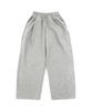 CHICKS Back Logo Embroidered Balloon Pants Melange