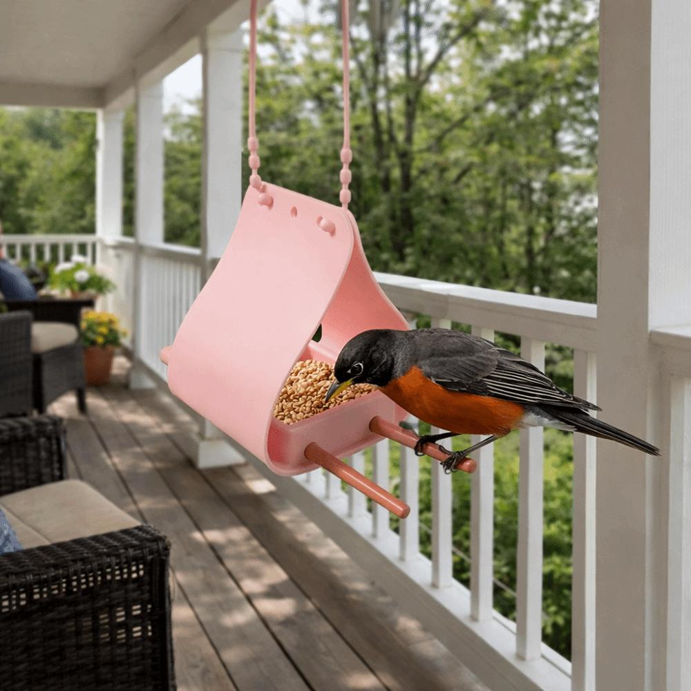 Waterproof Automatic Feeder Large Capacity Hummingbird Feeder Bird Feeding Tray Backyard