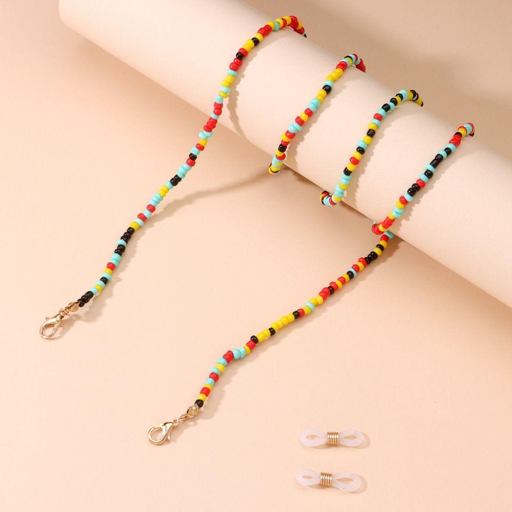 Bohemia Style Colorful Bead Glasses Chain Colorful Eyeglass Lanyard Elegant Sunglasses Chains  Men