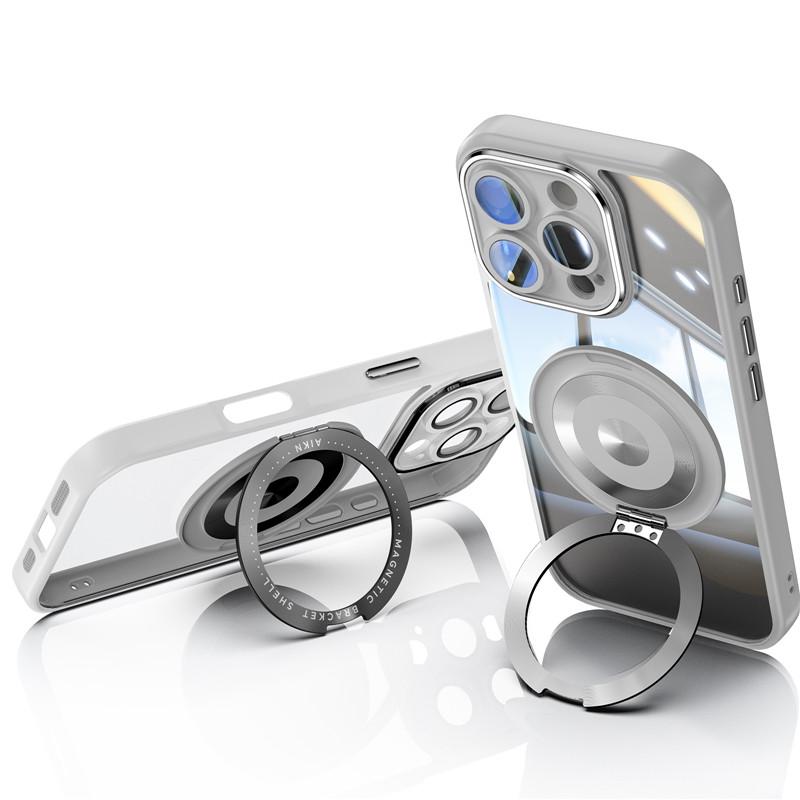 Full Cover Super Anti-drop 360 Degrees Rotating Bracket Case With Lens Film For Apple iPhone 16 15 14 13 12 Plus Pro Max Back Protection Shell