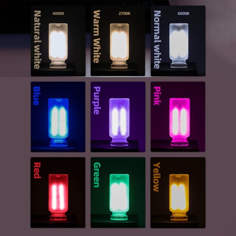 Stylish Glass USB Powered LED Filament Atmosphere Night Light with Touch Control Suitable for Car and Bedroom Ambiances