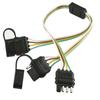 ABBP-For LED Tailgate And Trailer Lights Compatible 4 Pin Flat Y-Splitter Plug Adapter With Dual Output