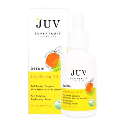 Superfruit Skin Care Serum Brightening Vit C+, Red Berries Complex With Ferulic Acid & Vitamin E, Anti-Pollution, Brightening Serum 30 Ml.