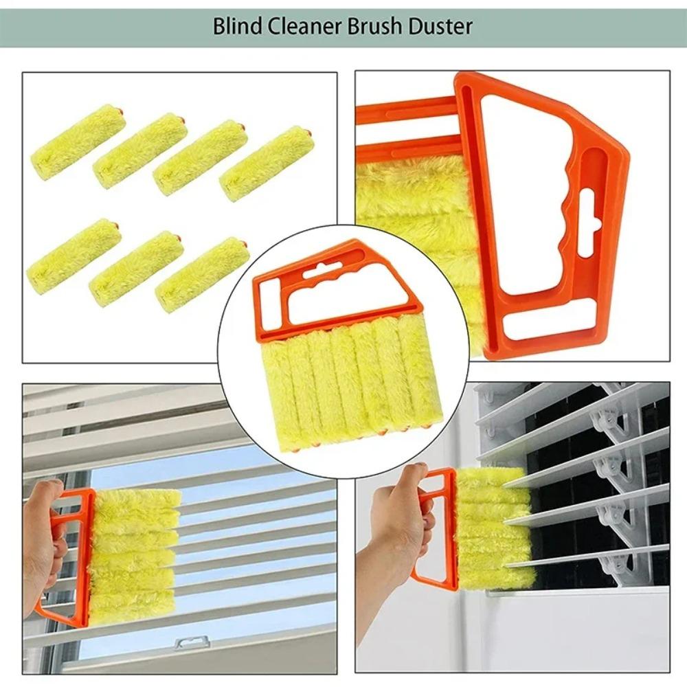 Window Cleaning Brush Microfiber Air Conditioner Cleaning Duster Cleaner Wash Venetian Blind Blade Cleaning Cloth Kitchen Tool