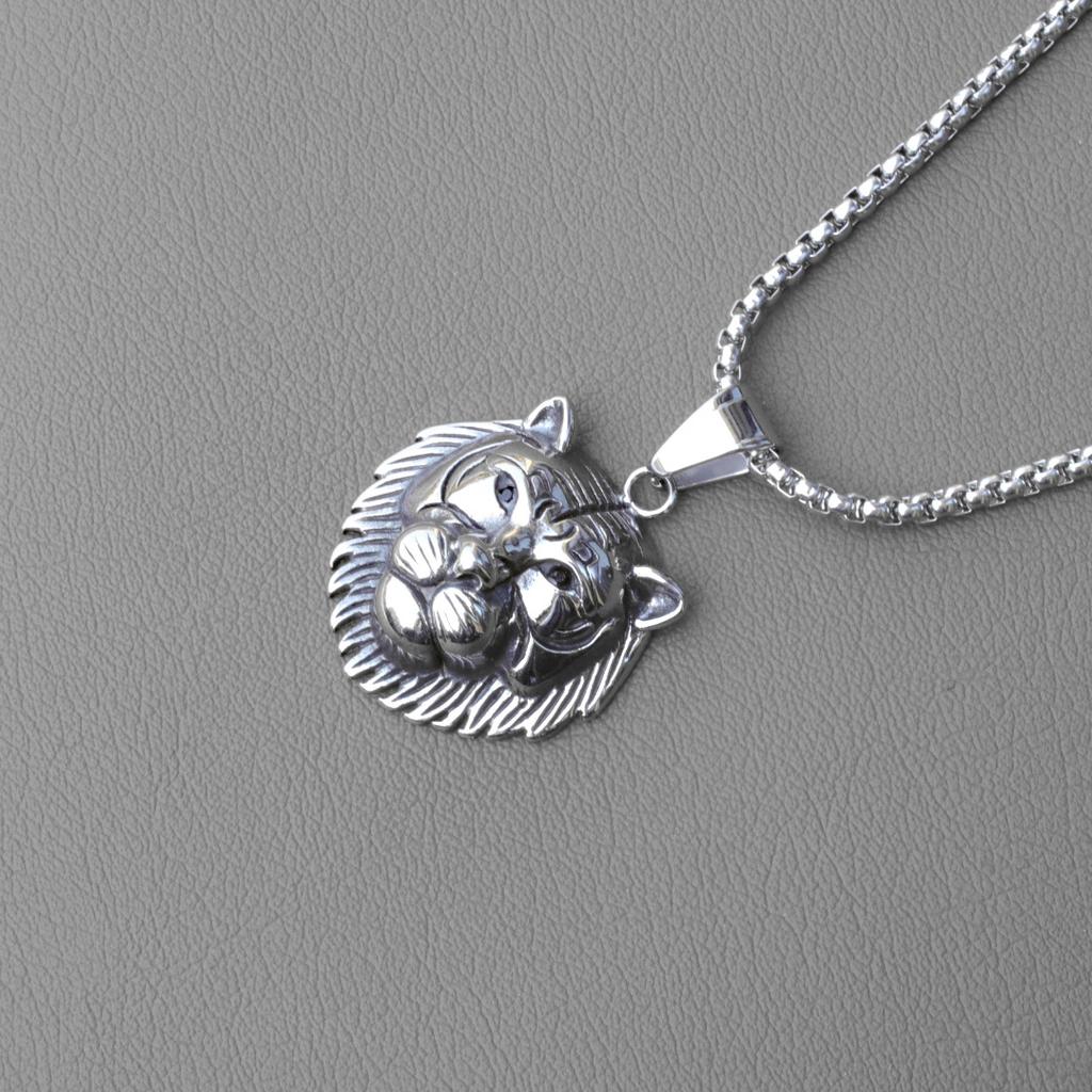 European and American Hip Hop HIPHOP Necklace Retro Old Tiger Head Pendant