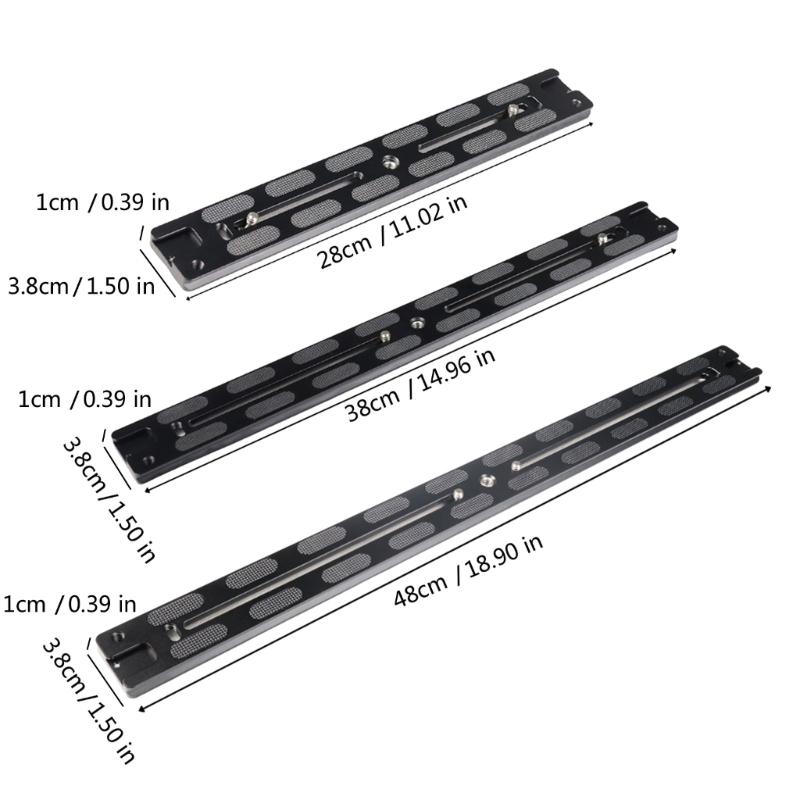 Heavy Duty Photography Lightweight Aluminum Long Arm Quick Release Plate Suitable For Tripod Ballhead 38mm Clamp Adapter
