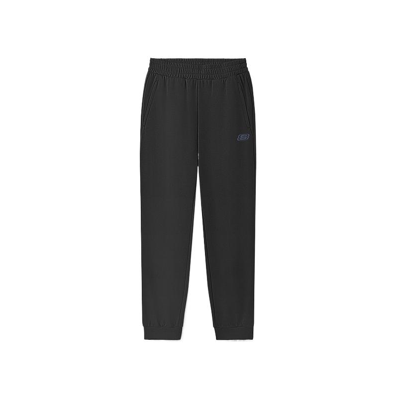 Skechers Solid Color Mid-Rise Skin-Friendly Soft Breathable Comfortable Knitted Sports Pants Men bottoms L325M078-0018 XL