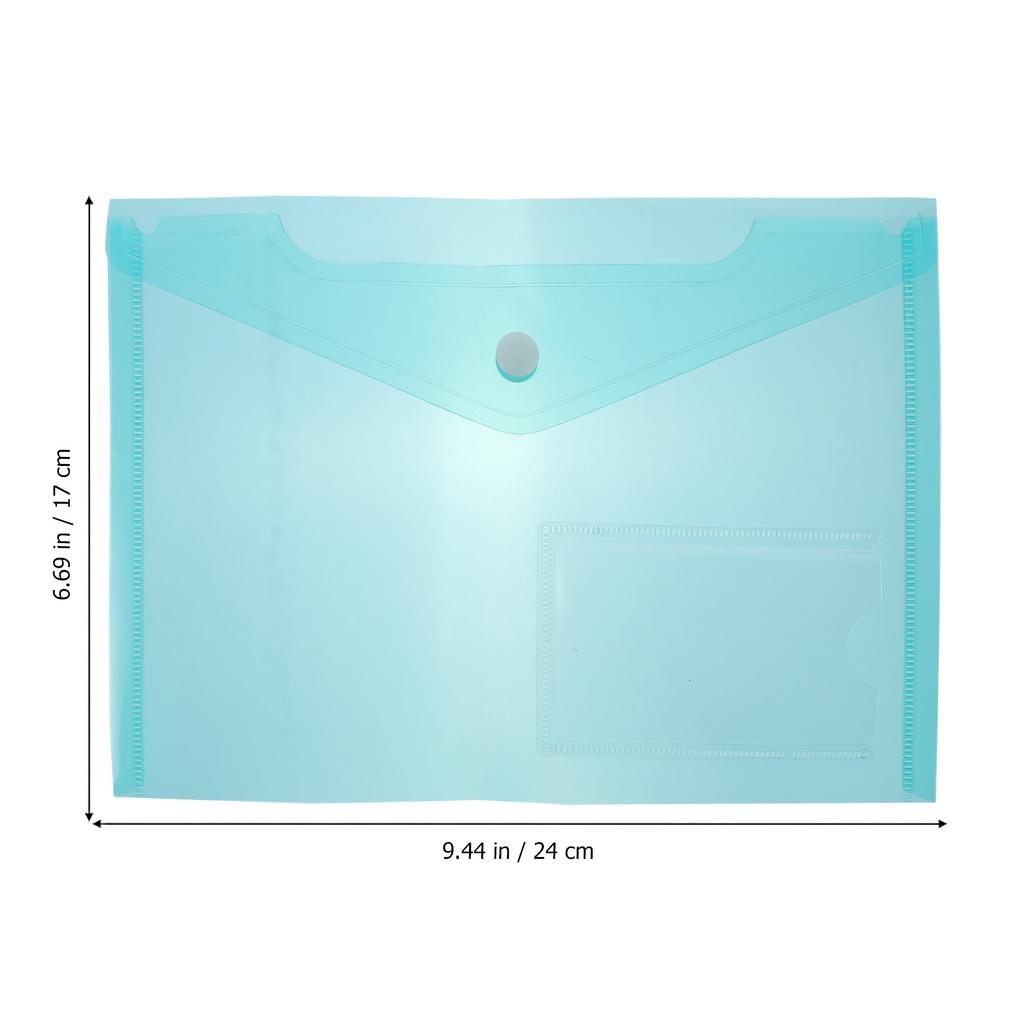 30pcs A5 Transparent Document Bag Premium Pp Plastic Waterproof For Office School Stationery Storage File Folder Organizer