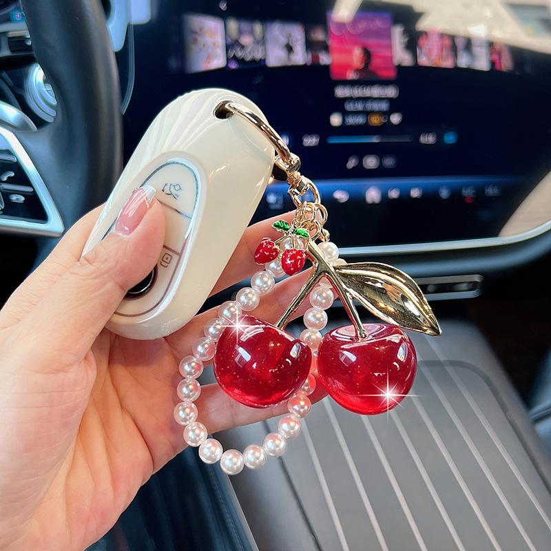 Yogodlns Cute Cherry Mini Backpack Hanging Handbag Pendant Bag Pendant Bags Accessories