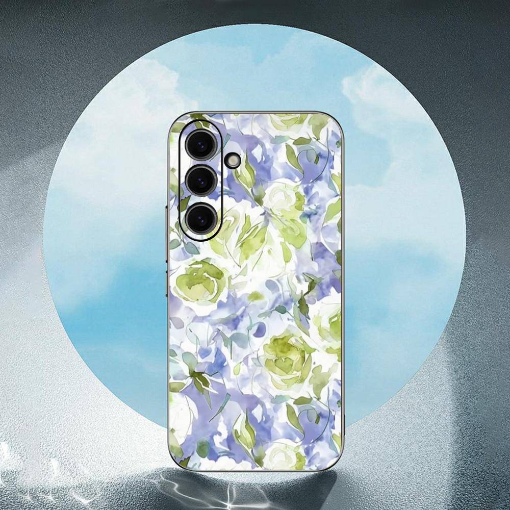 

ART FLOWER Роскошный Черный Чехол Для Телефона Для Samsung Galaxy S23 S24 S25 Ultra S22 Plus S21 SamsungS20 5G
