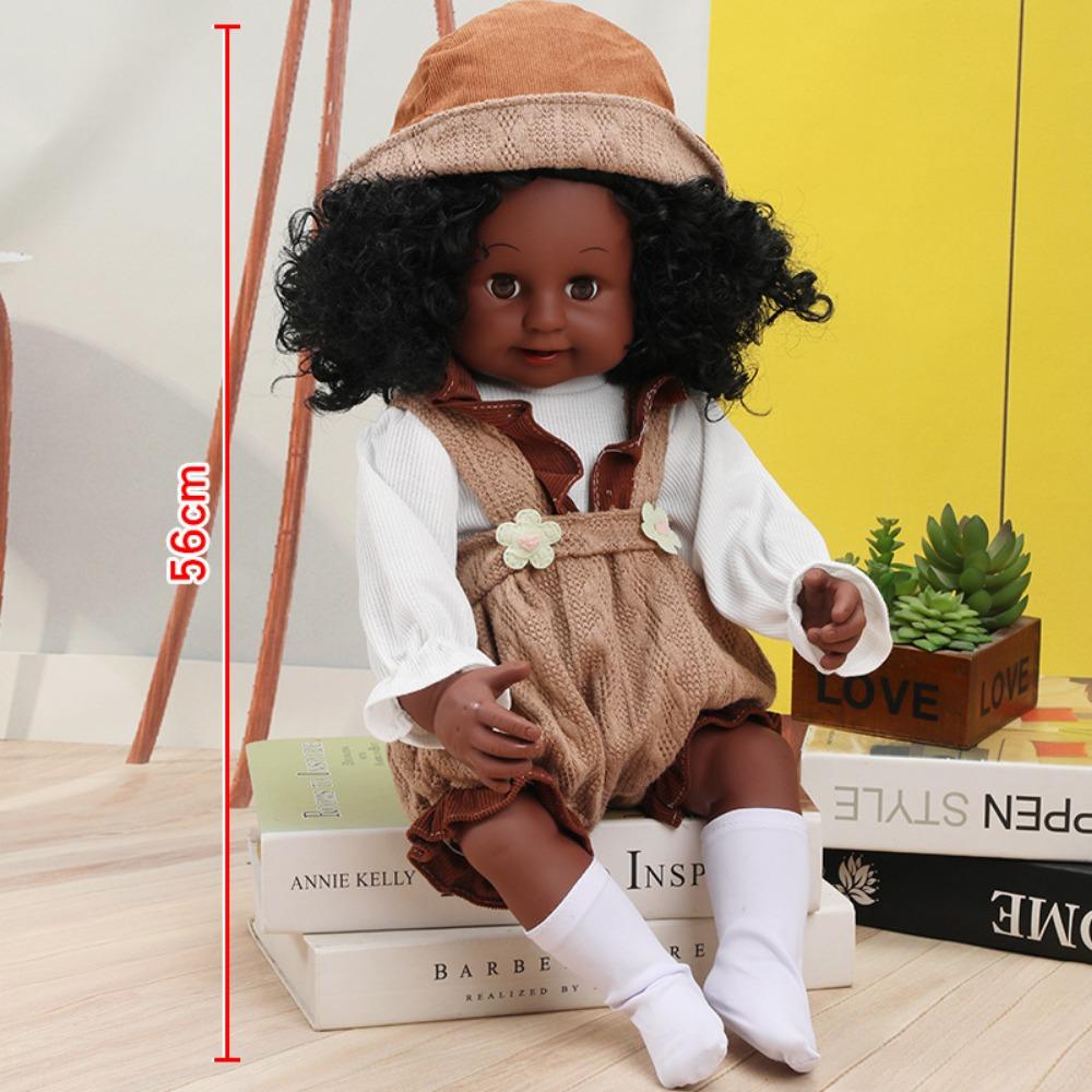 56Cm Reborn Simulation Barbie Gift Doll Baby Soft Gel Girl Toy Set Children's Doll