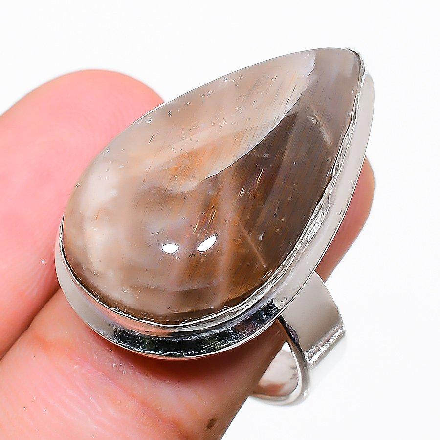 

Flint Stone Gemstone Handmade Ethnic Jewelry Ring Size 7SR-3299