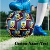 Size 5 Football Custom Name Text, Outdoor Training Soccer BallBurnley Football