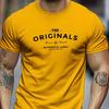 Unisexs Casual Pure Cotton Tshirt The Originals Letter Printed Short Sleeved Sports Street Wear Cotton Short Sleeved Round Neck