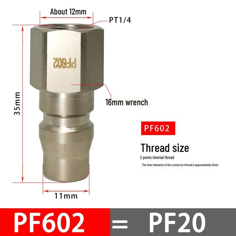 C-Type Pneumatic Quick Connector for Air Compressors and Oxygen Hoses