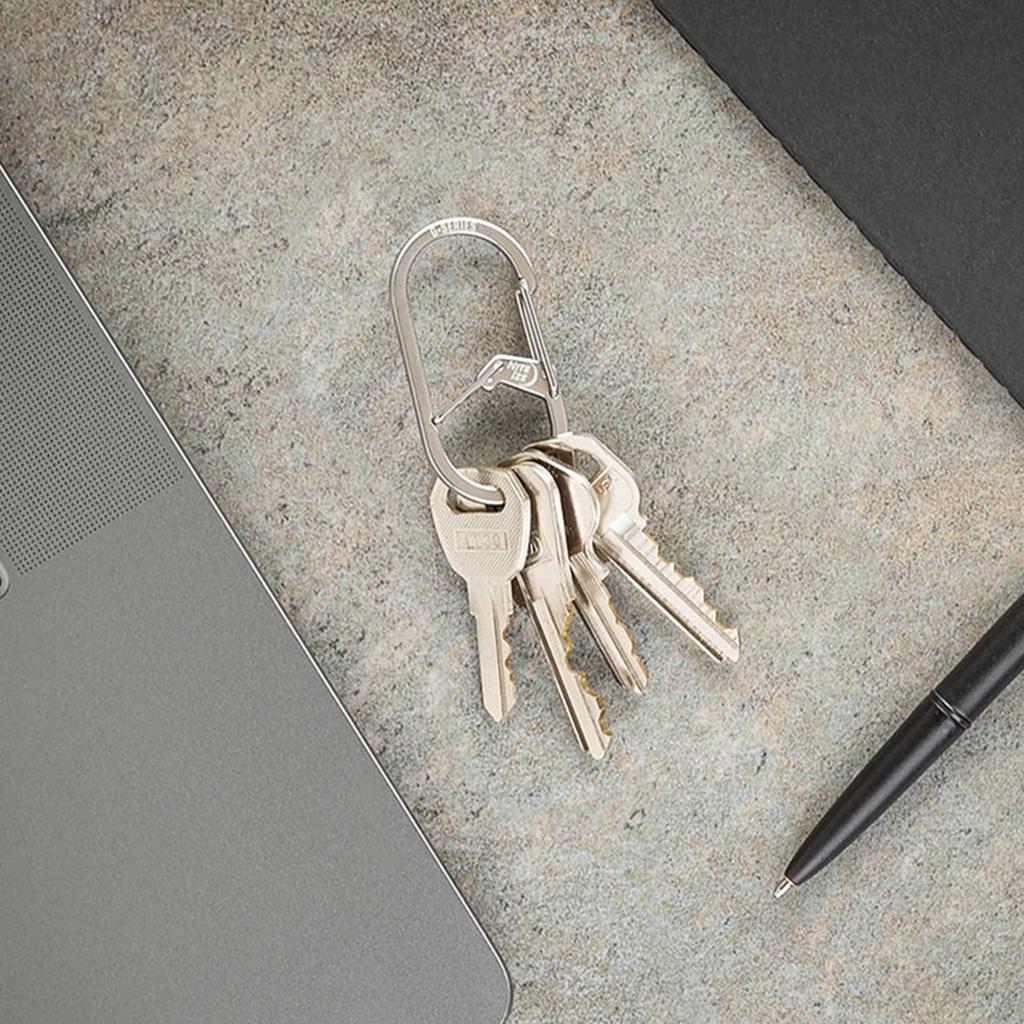 NITEIZE G Carabiner #2 Stainless Silver Small