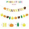 Thanksgiving Party Decorations Set With Maple Leaf Banners Hanging Flags Home Table Wall Decoration