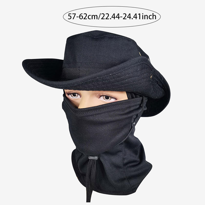 Tactics Camouflage Boonie Cap Balaclava Hat Suit Foldable Soft Outdoor Hunting Fishing Wide Brimmed Sunscreen Caps