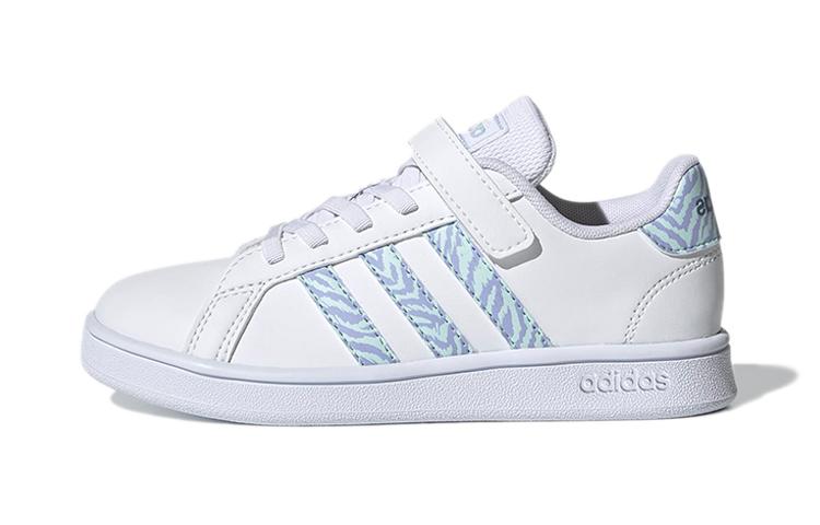 

Adidas Neo GRAND COURT Low top Kids Skateboarding Shoes White Blue Purple Children Aged 3 7 Years Old GW4852 29