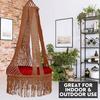 Ceiling Hanging Swing Chair (Brown) Polyester