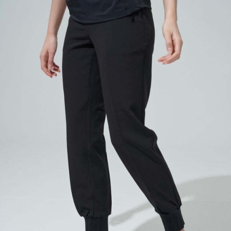 Blu Dot Jogger Pants Bk Pleated Knit Band