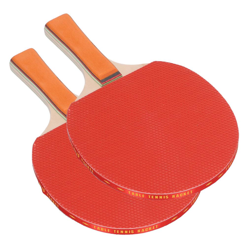Ping Pong Paddle Handshake Set Table Tennis Paddle Kit Pack of 2 Rackets 3 Table Tennis Balls