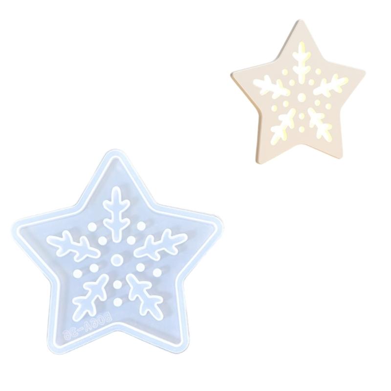 Hollowed Heart Butterfly Star Shape Silicone Molds for Making Candle Holder Gypsum Decoration Epoxy Resin Silicone Molds