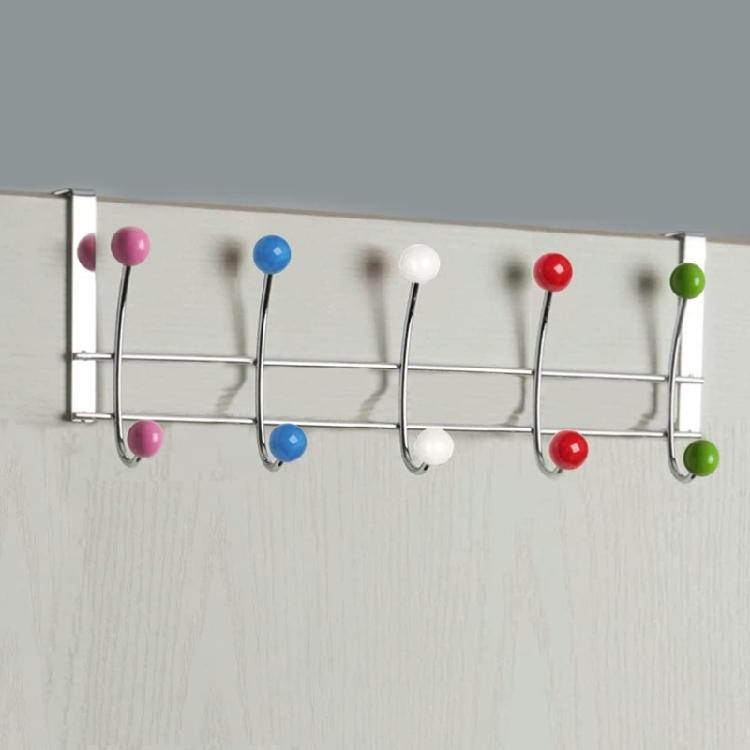 Multikleurige Deurhanger 10 Haken Roestvrij Staal Over Deur Opberghaken Hanger
