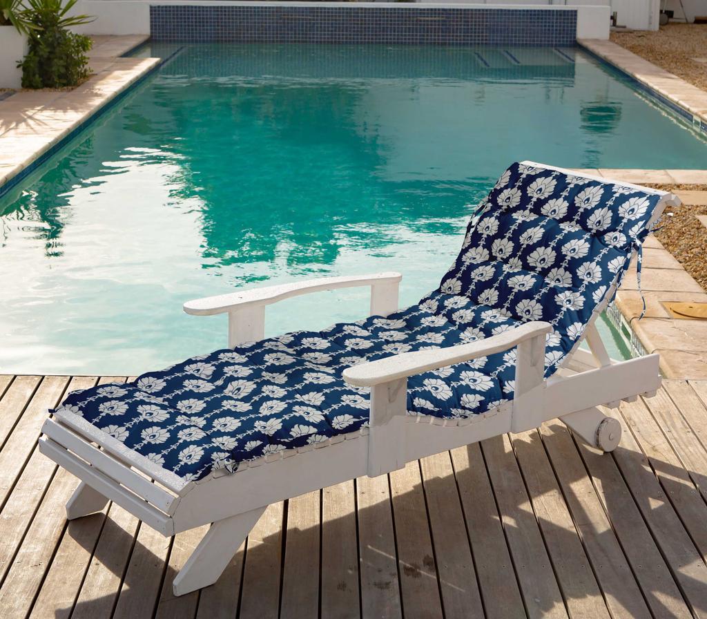 Vargottam Printed Rocking Chair Sofa Cushion With Ties  Chaise Recliner Quilted Thick Padded Seat Cushions Recliner Garden Outdoor
