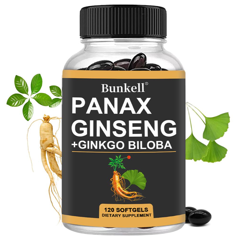 Kapsle s ženšenem a ginkgem, 120 kapslí.