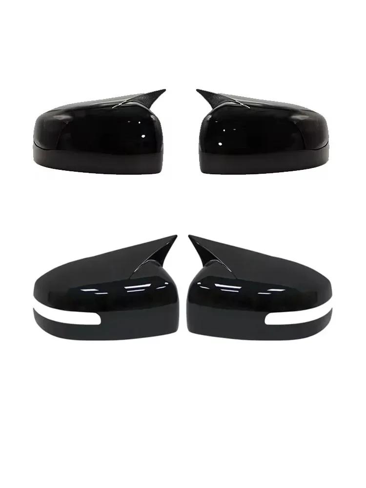 For Mitsubishi Space Star 2018-2024 Car Sticker Rearview Side Mirror Cover Wing Cap Exterior Door Rear View Case Trim Carbon