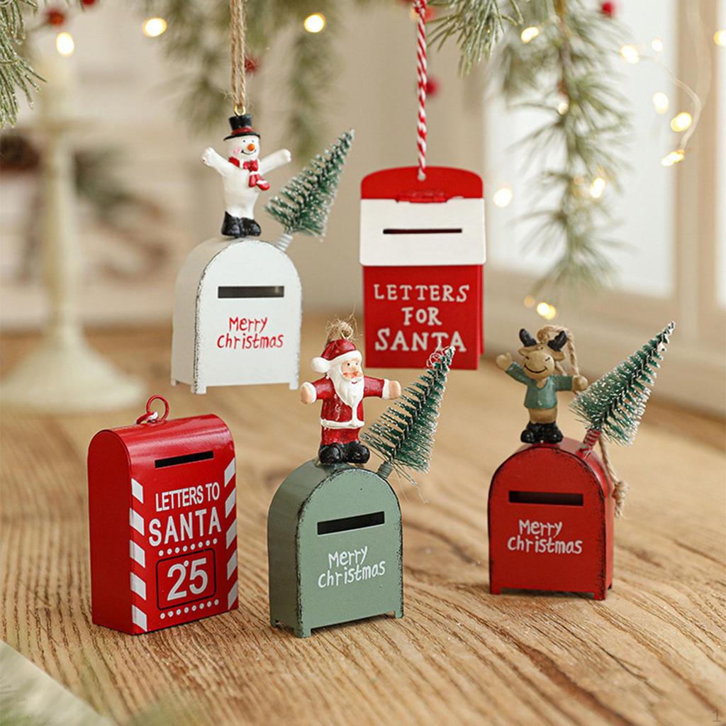 Letters To Santa Mailbox Christmas Tree Hanging Decor Decorating Decorative Cute Xmas