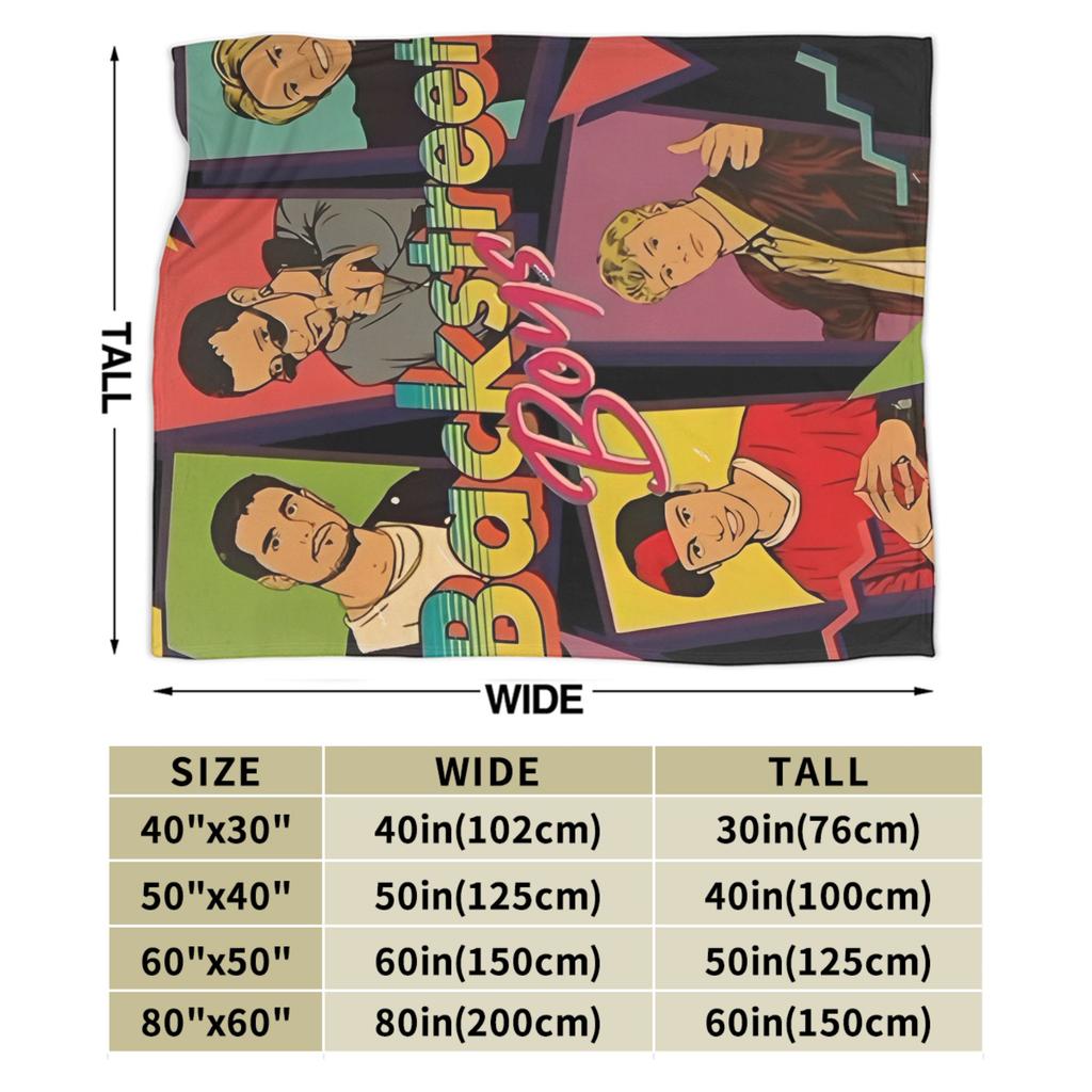 BSB Backstreet Boys Band Blanket Quality Warm Soft  Throw Blanket Autumn Decorative Living Room Funny Bedspread