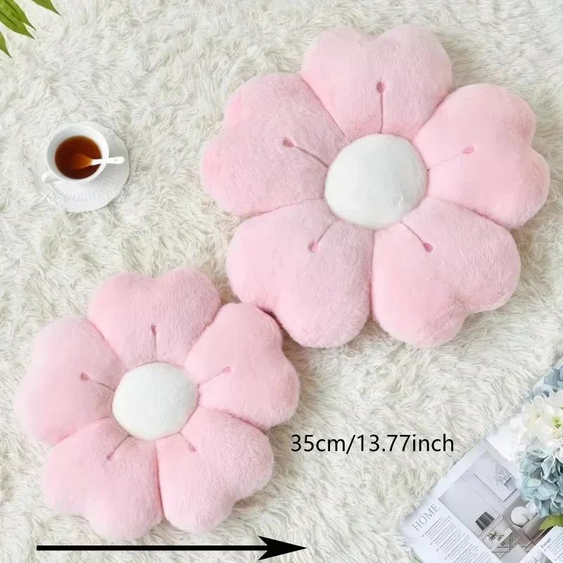 Flower-Shaped Plush Throw Pillow - Comfortable And Cute Mattress And Sofa Decoration Cushion, Chair Cushion Floor Cushion