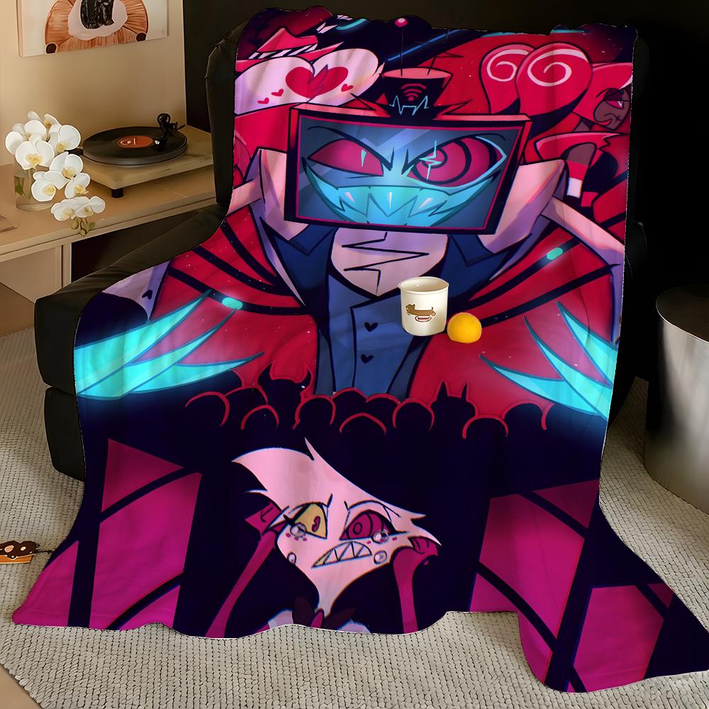 Animation H-Hazbin H-Hotel-l Throw Flannel Blanket, Soft Warm, Durable & Washable cute Cool